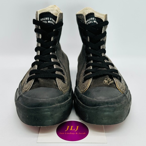 Converse Rolling Stones Steel Wheels Sneakers Rare Vintage Made in USA Size 7 M - Picture 2 of 13
